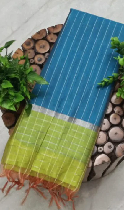 Soft Silk Checked Saree