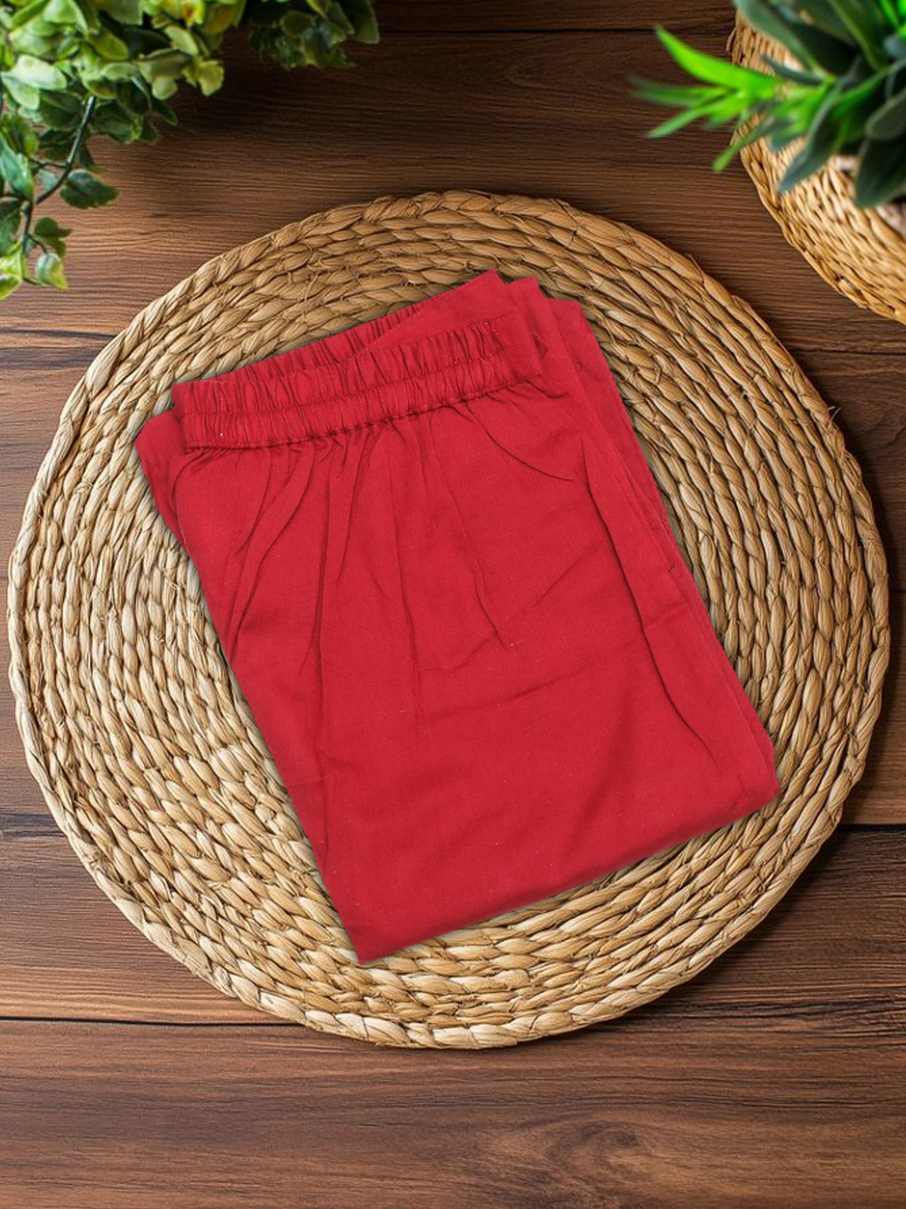 Poplin Pant Maroon - Image 4