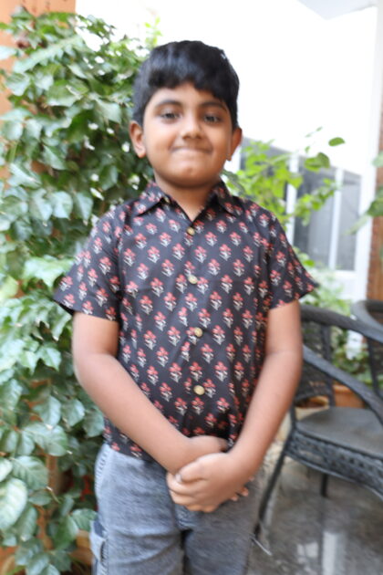 Cotton Kids Boys Shirt Black