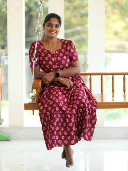 Cambric Cotton Frocks Pink