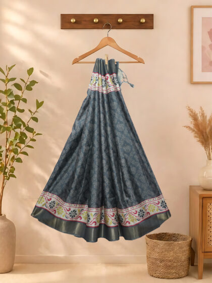 Silk Printed Sarees Grey