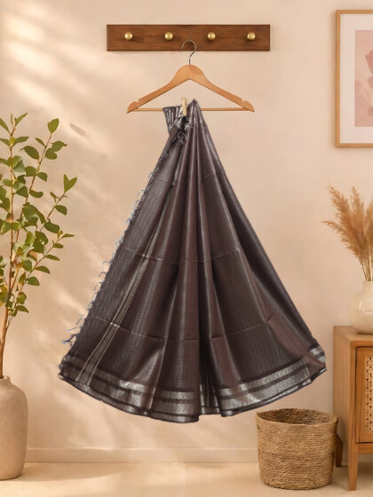 Moonga Silk Sarees Coffee Brown