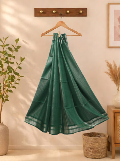 Moonga Silk Sarees Green