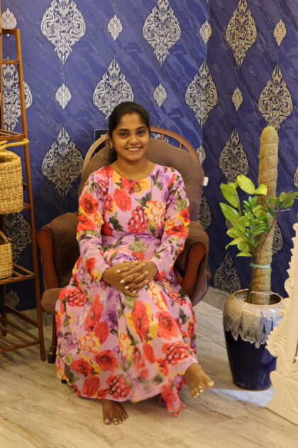 Stylish Georgette Frocks Purple