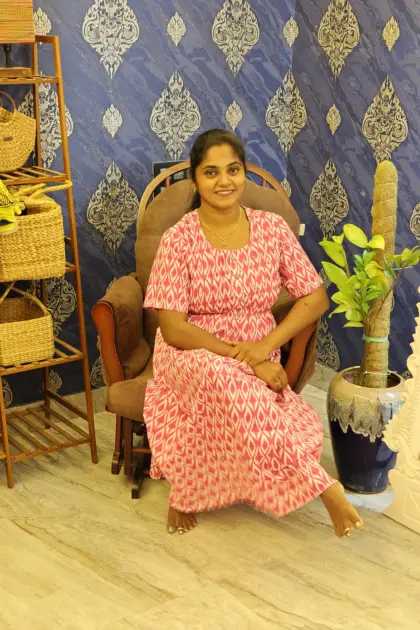 A Line Cotton Night Gown Pink