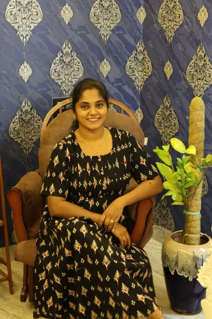 A Line Cotton Night Gown Black