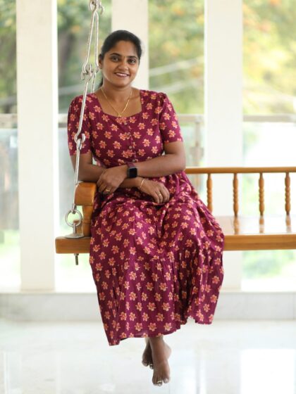 Cambric Cotton Frocks Pink