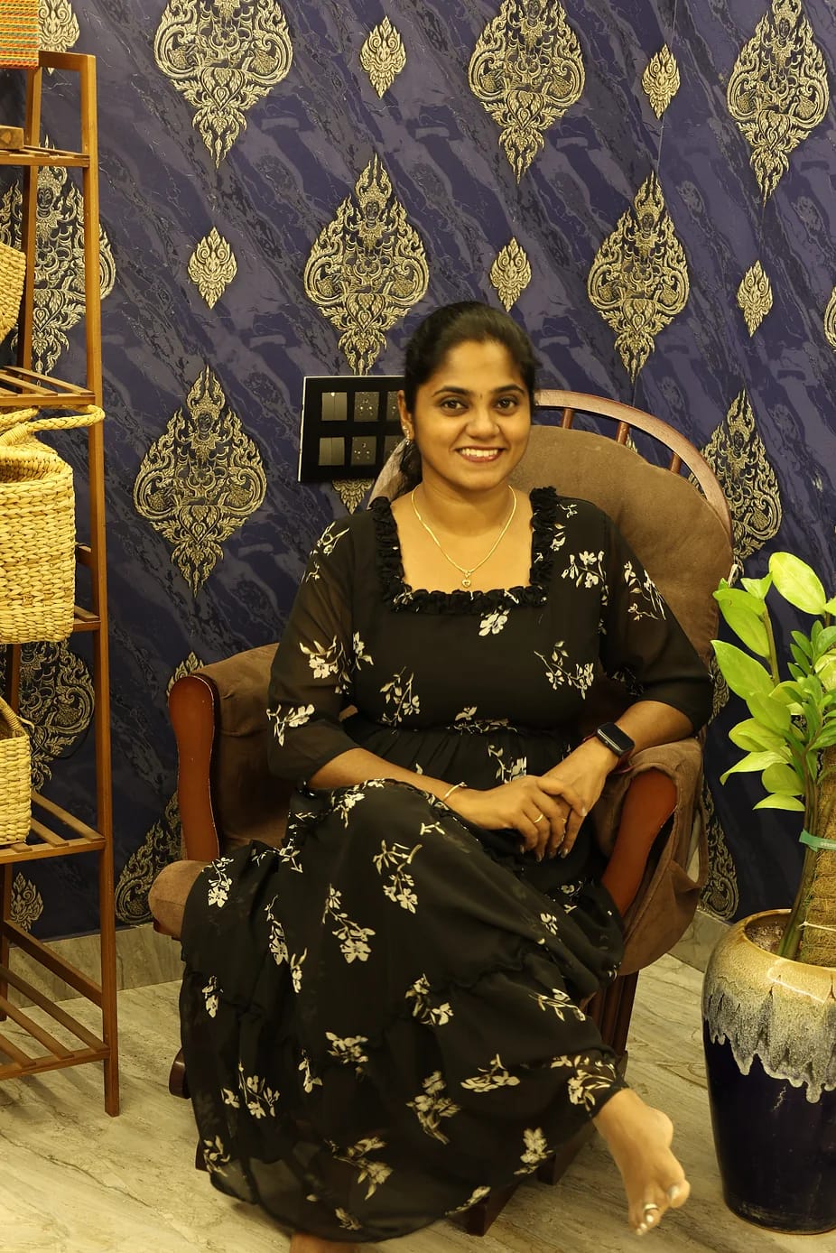 Stylish Georgette Frocks Black