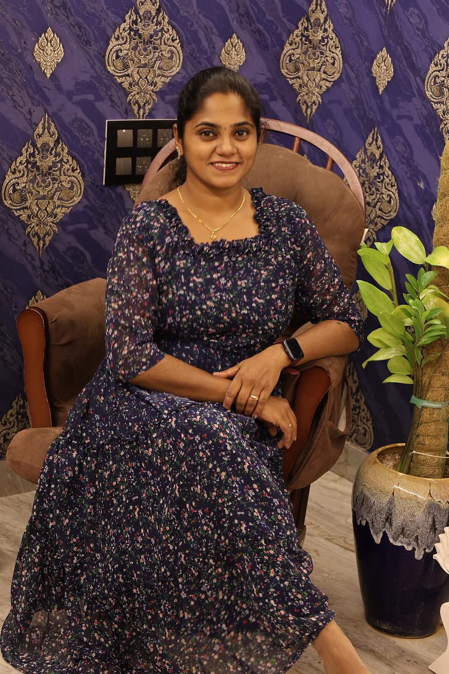 Stylish Georgette Frock Blue