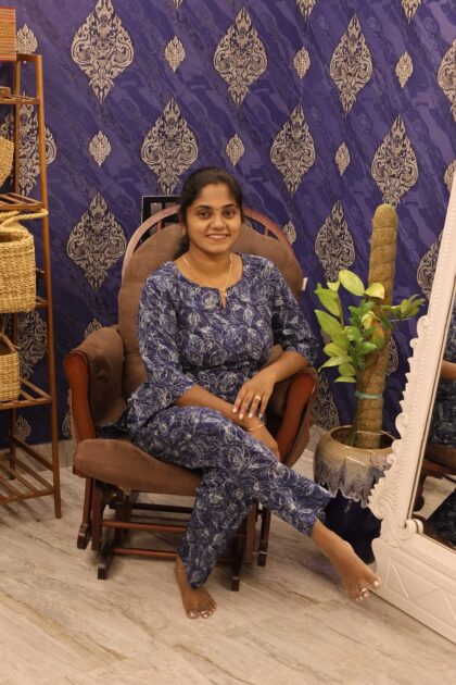 Stylish Cotton Co Ord Sets Blue