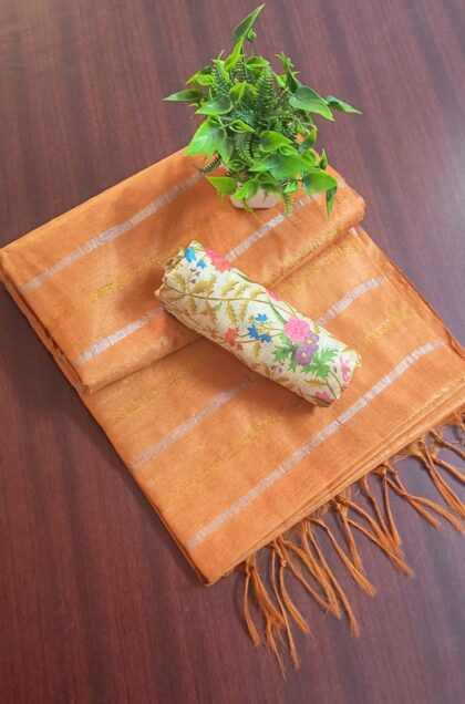 Art Silk Sarees Brown