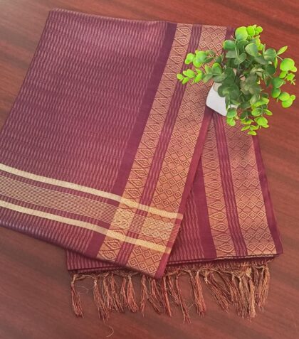 Moonga Silk Sarees Wine