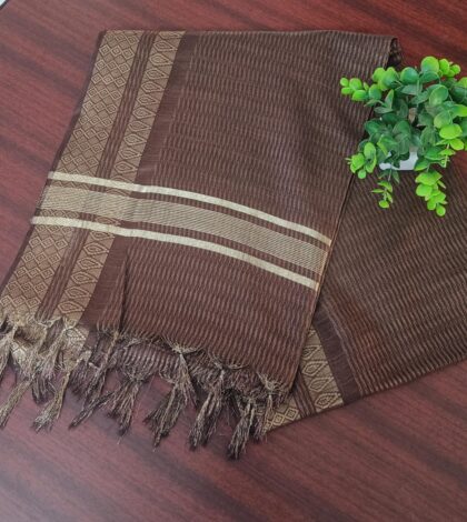 Moonga Silk Sarees Coffee Brown