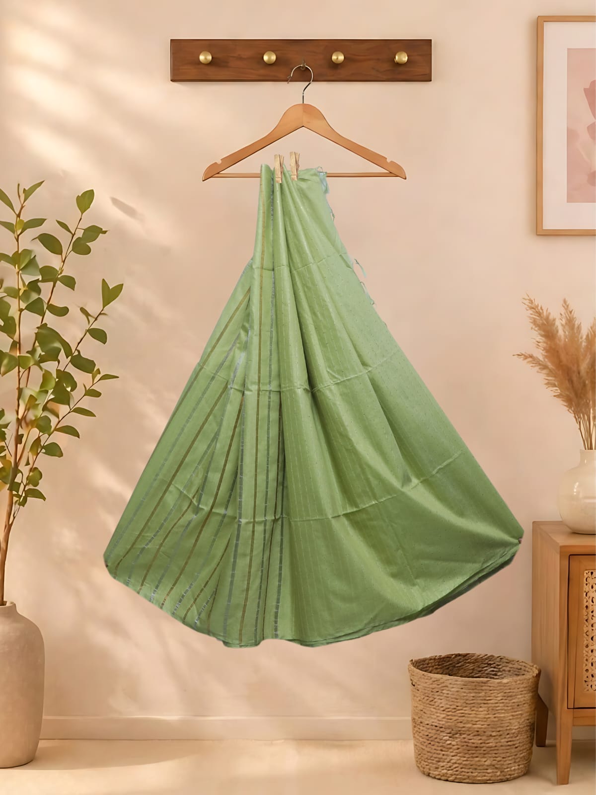 Art Silk Sarees Green - Image 2