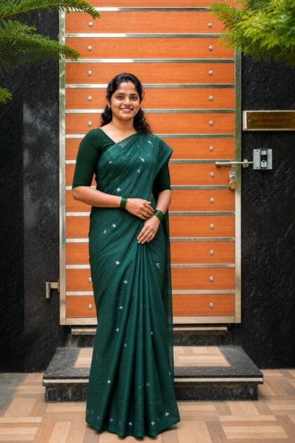 Tussar Silk Sarees Green