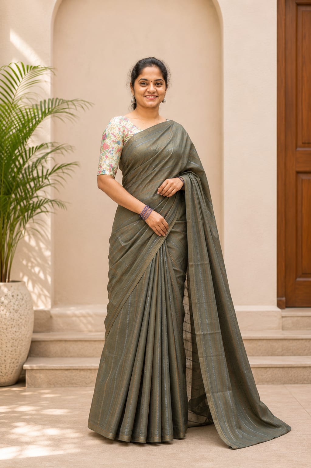 Art Silk Sarees Peach