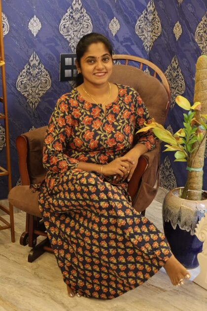 Cotton Palazzo Set Black Floral