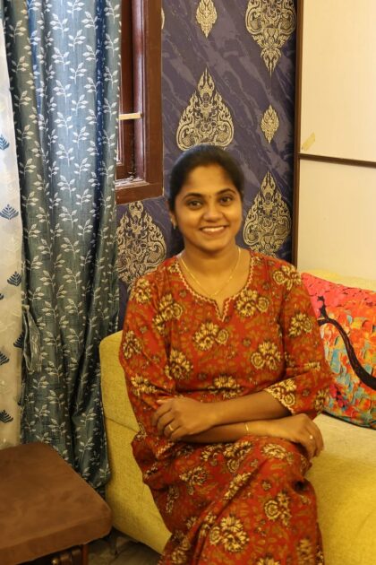 A Line Cotton Kurti Red