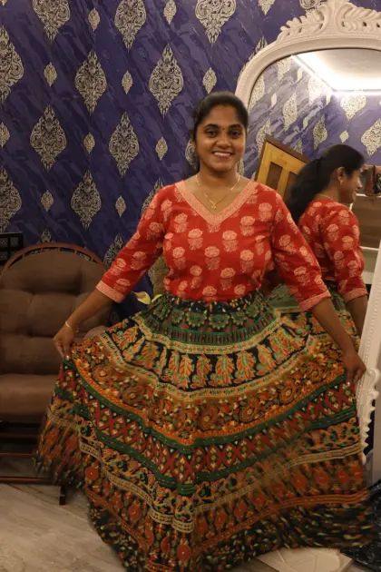 Pure Cotton Skirts Green