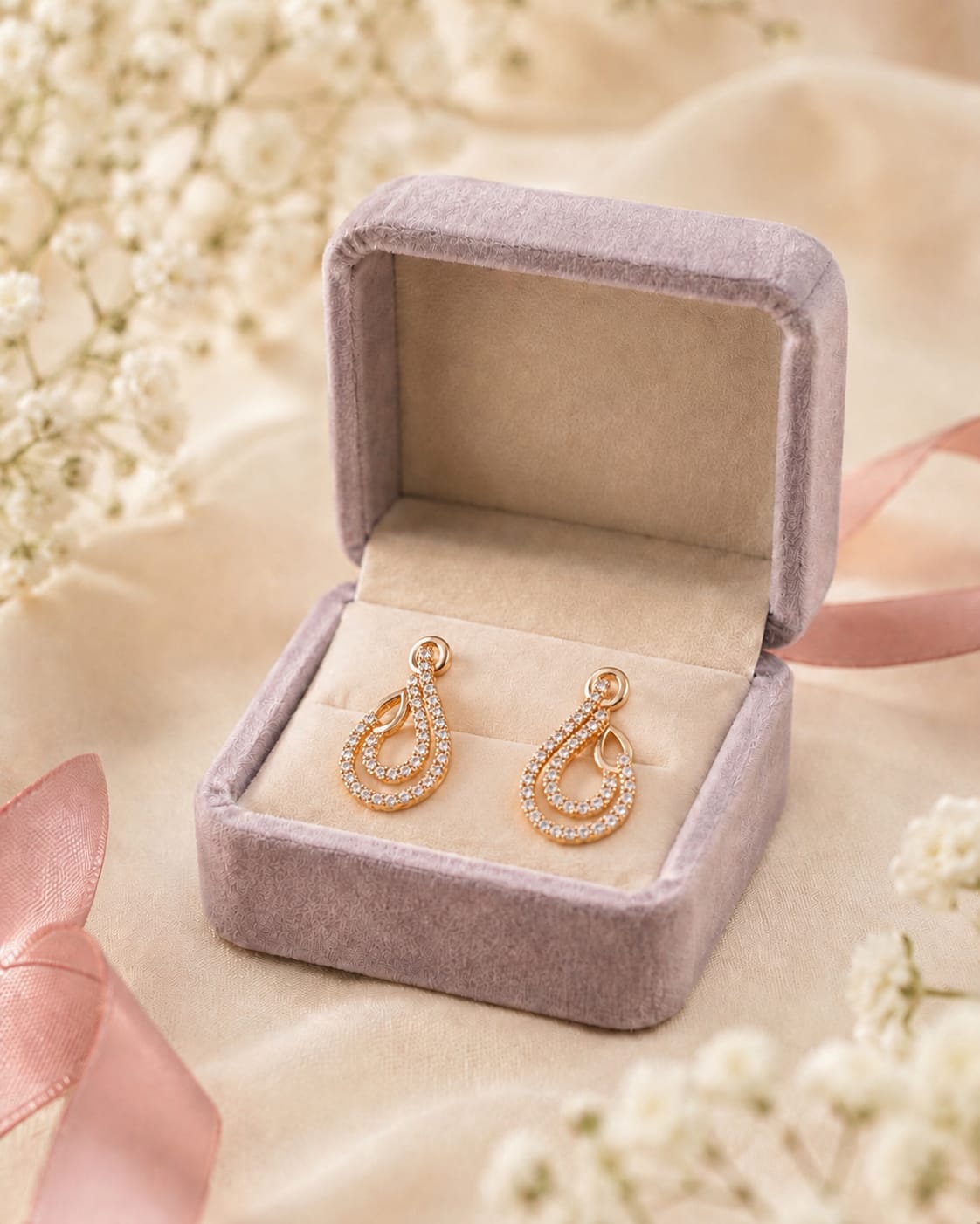 Sparkling Swirl Earrings - Image 2