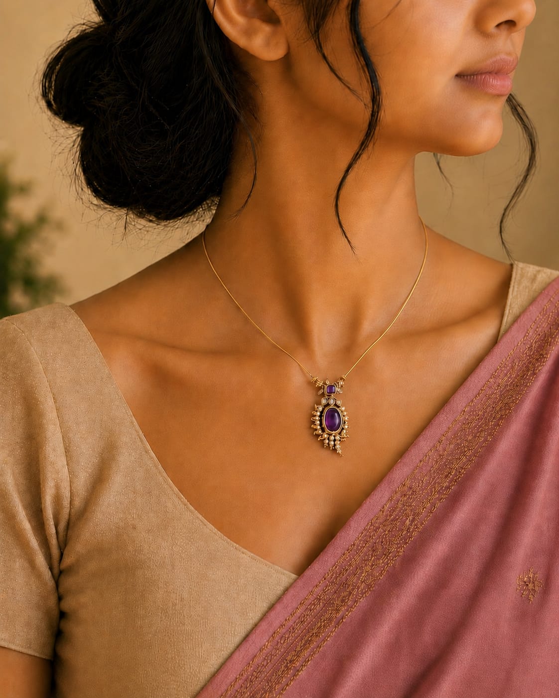 Parrot Purble Pendent