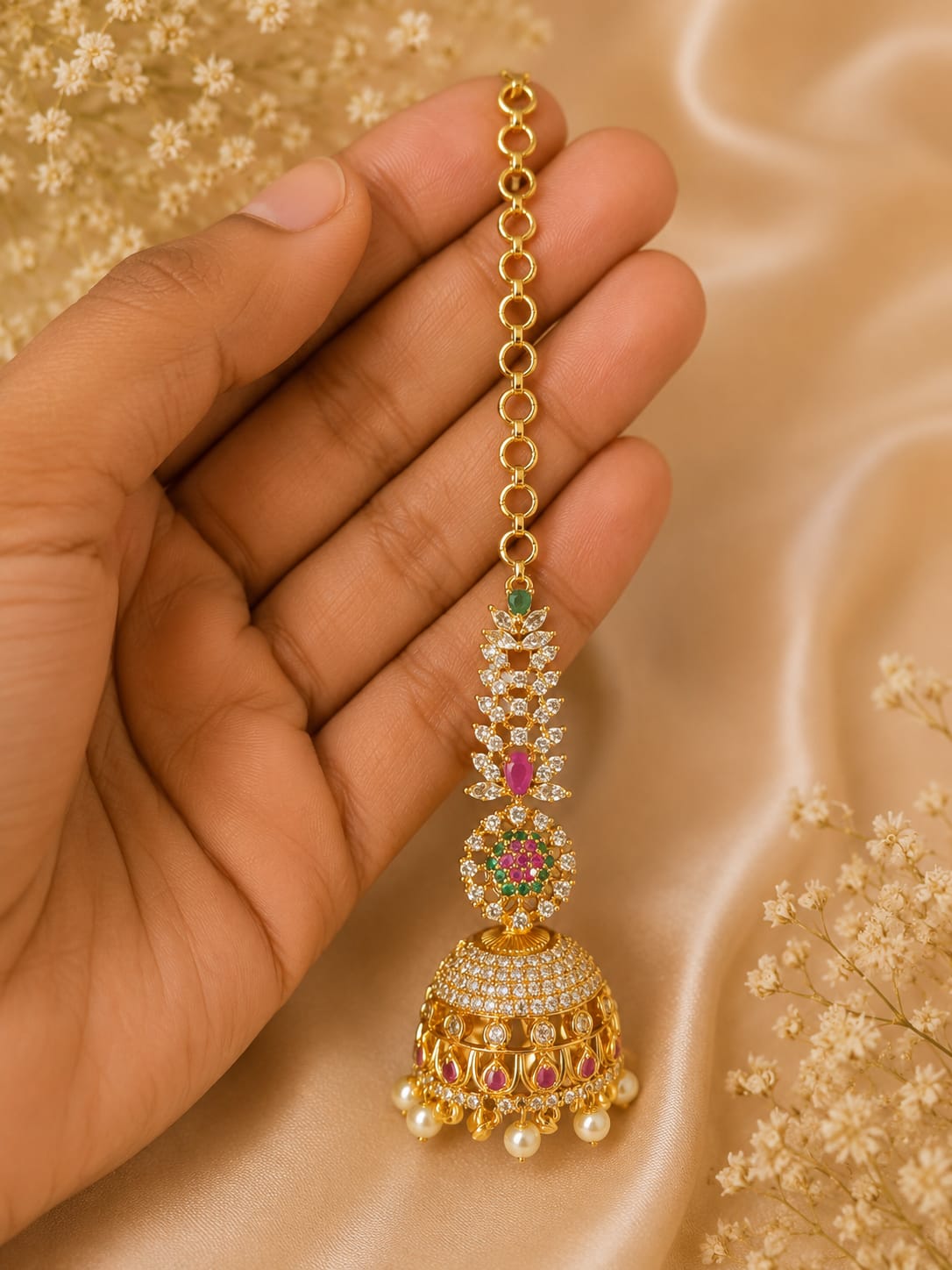 Jumkha Earring With Maattal - Image 2