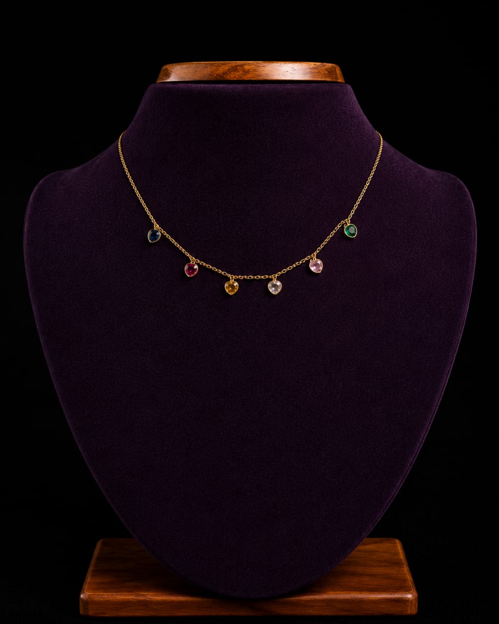 Multi Colour Small Heart Pendent - Image 2