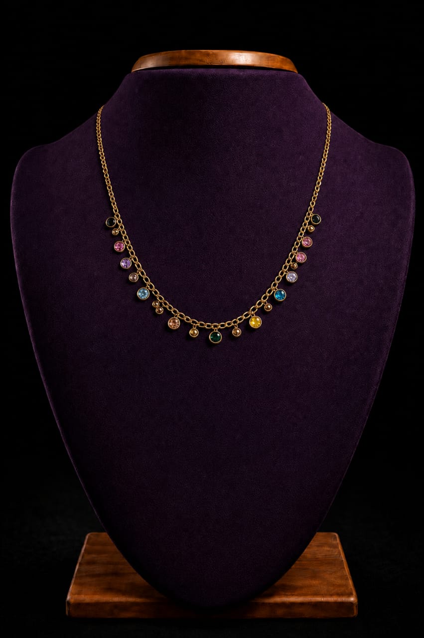 Multi Round Stone Pendent - Image 2
