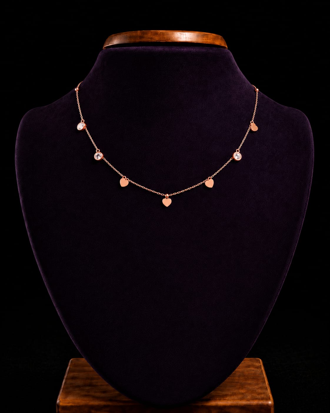 Rose Gold Heart Pendent - Image 2