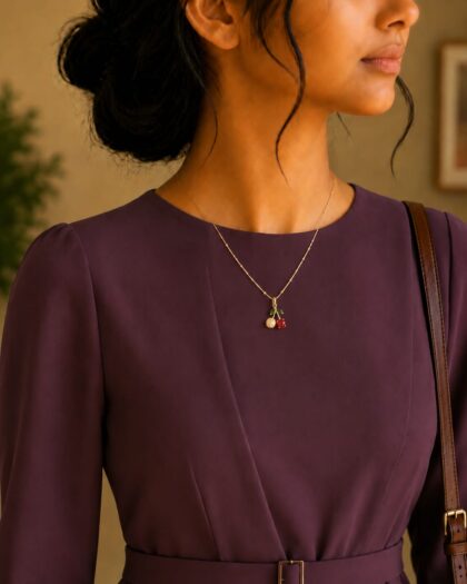 Red Charm Cherry Pendent