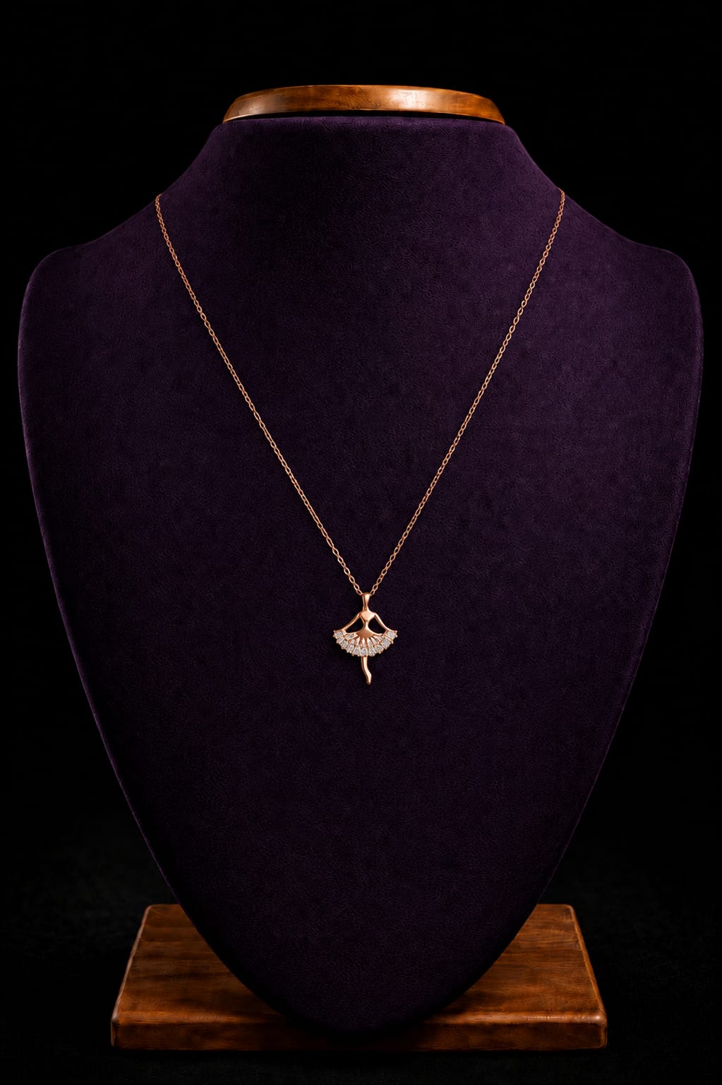Rose Gold Dancing Pendent - Image 2
