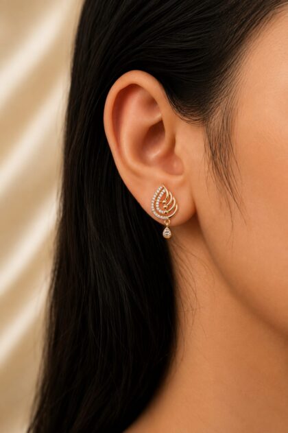 Echo Drop Stud Earrings