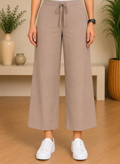 New Kaadi Strechable Pants Kakki