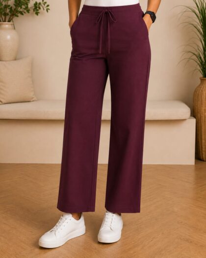 New Kaadi Strechable Pants Wine
