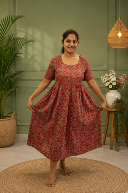 Anarkali Frocks Red
