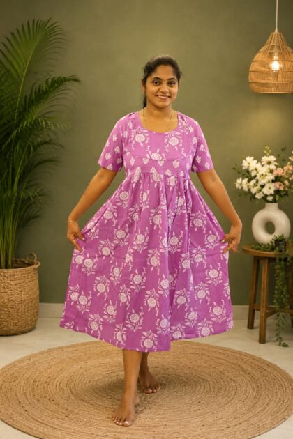Anarkali Frocks Lavender