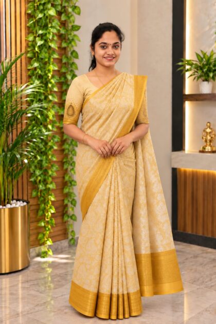 Neeta Ambani Inspired Saree Golden