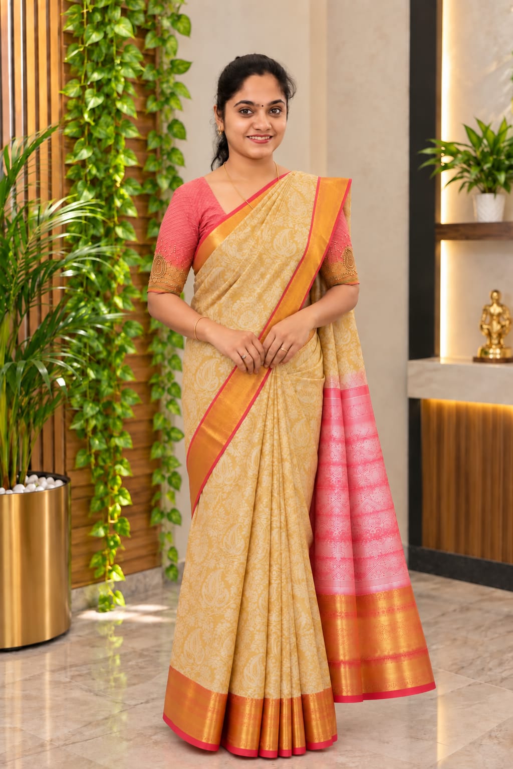 Neeta Ambani Inspired Saree Baby Pink