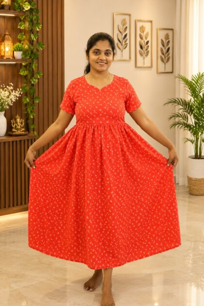 Georgette Frocks Red