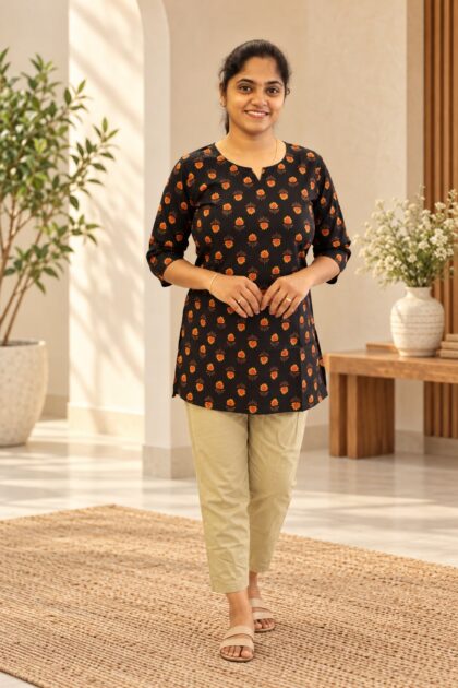 Stylish Short Top Black