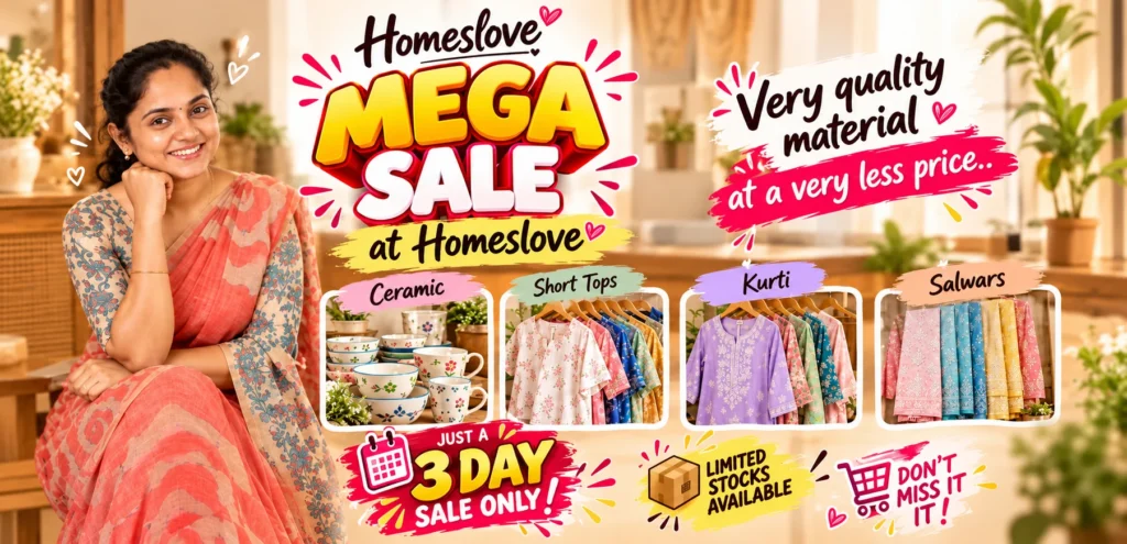 Homeslove Mega Sale Banner